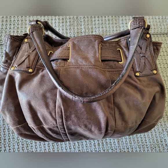 🥀🌻Y2k Juicy Couture Brown Leather Women's Bag - Picture 10 of 11